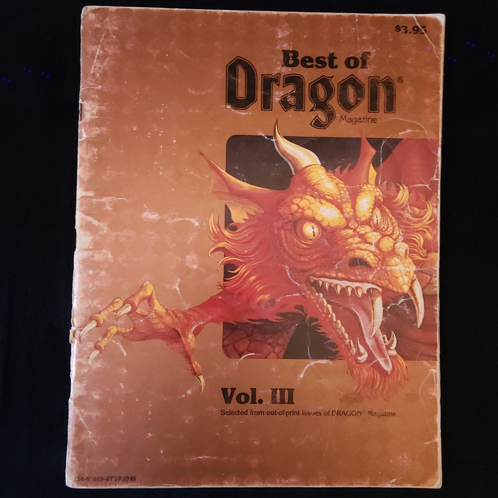 Best of Dragon Magazine Vol III July 1983 TSR AD&D Dungeons & Dragons Vintage